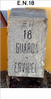 E.N. 18 - Guarda - Belmonte - Covilh - Fundo - Castelo Branco - Vila Velha de Rdo - Nisa - Alpalho
 - Portalegre - Monforte - Estremoz - vora-Monte - vora - Portel - Vidigueira - Beja - Ervidel